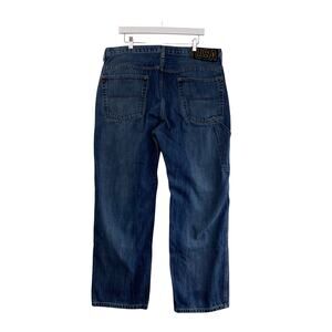 Polo Ralph Lauren Mens C-5 Jeans Size 36X32 USA Felt Patch Carpenter Baggy Y2K
